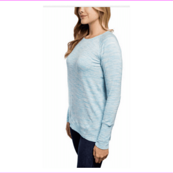 Champion Ladies' Long Sleeve Crew Neck Stretch Top XS/Jewel Blue