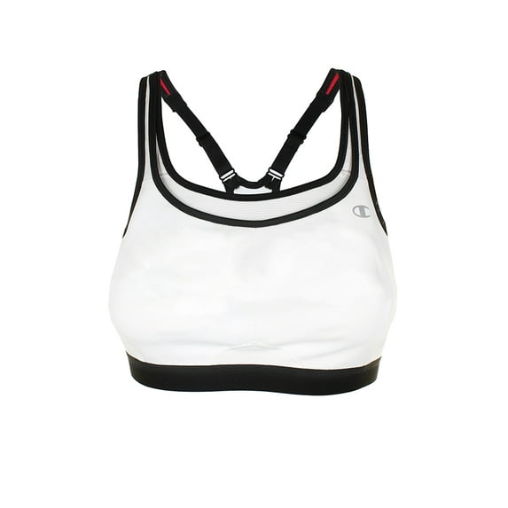 Champion Ladies Max Support Racerback Comfort Sports Bra White 36D