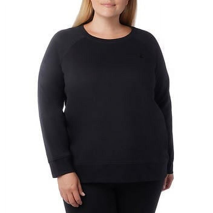 Champion Ladies Sueded Fleece Crewneck Size L Color Black