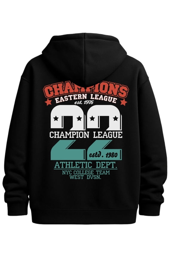 Champion League hoodies & sweatshirt mens graphic hoodies black For Winter Casual Daily Wear Winter wear,vintage style,comfortable fit streetwear Unique Design Unisex hoodie