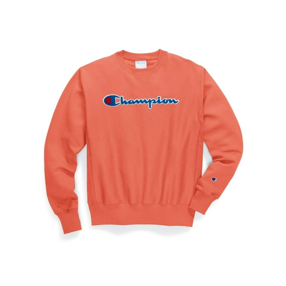 Champion Life Adult Reverse Weave Crew, 2XL, Chenille Groovy Papaya