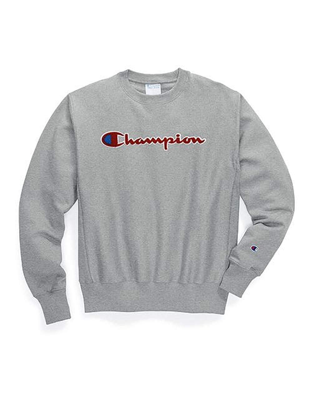 Champion Life Adult Reverse Weave Crew M Chenille Oxford Grey