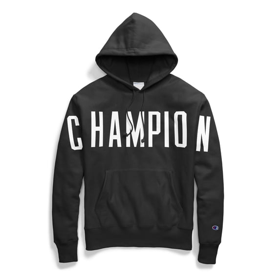 Champion Life Adult Reverse Weave Pullover Hoodie, 2XL, Oversized Black