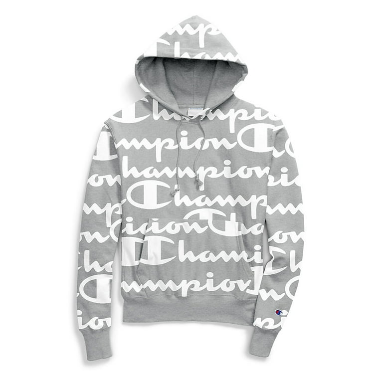 Men's champion reverse weave allover deals hoodie
