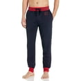 thumbnail image 1 of Champion Life Men's Rib Cuff Sleep Pants, Navy w C Logo, Small, 1 of 2
