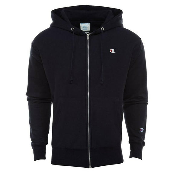 Champion Life Mens Reverse Weave Full Zip Jacket, 2XL, Black