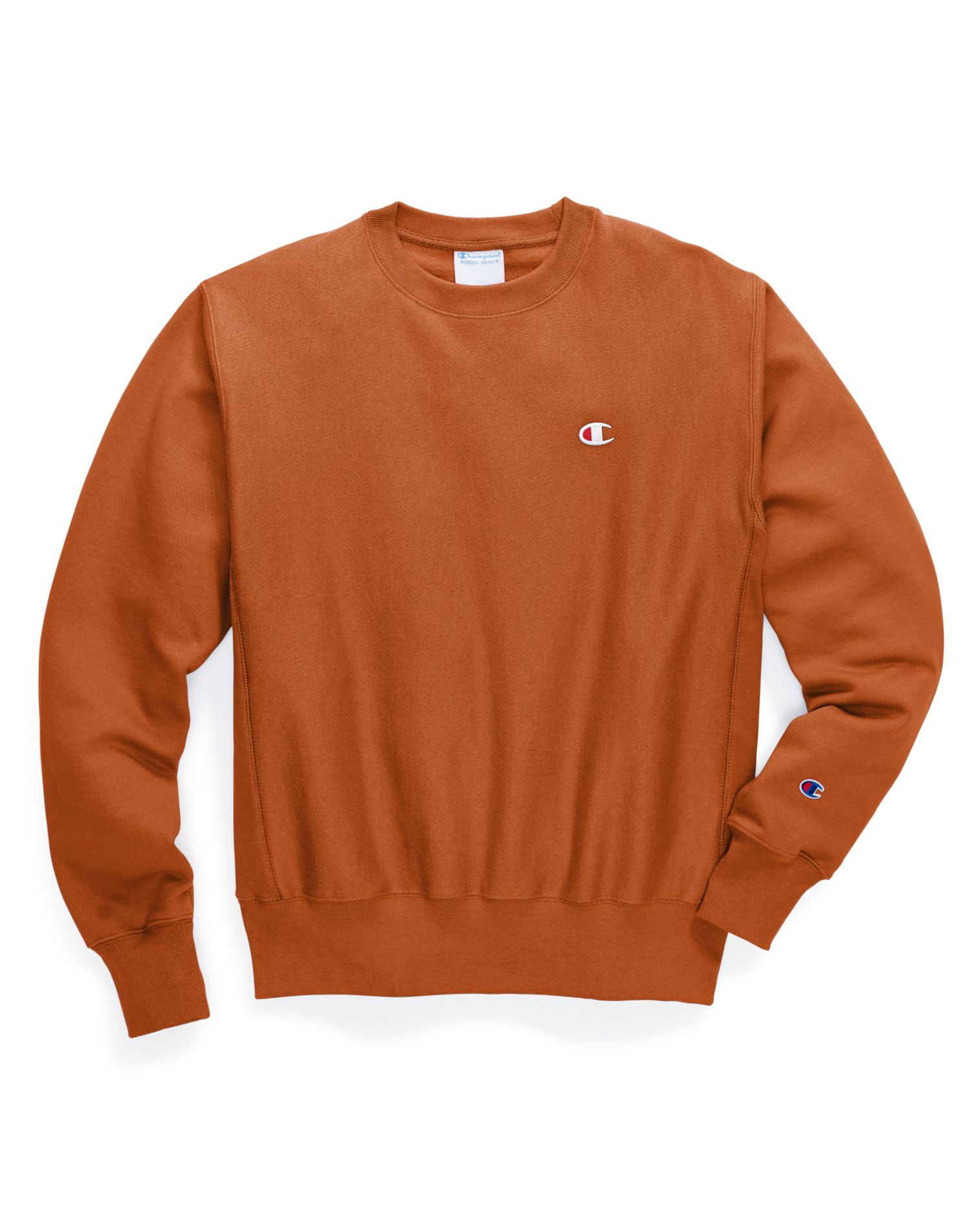 Champion LIFE Men s Reverse Weave Sweatshirt burnt orange LARGE Walmart
