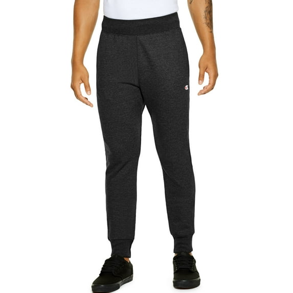 Champion Life Mens Reverse Weave Trim Jogger Pants, M, 0 Oxford Grey