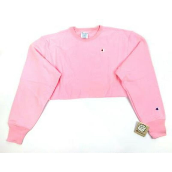 Champion Life Women's Crop Top Sweatshirt Reverse Weave Cut Off Long Sleeve