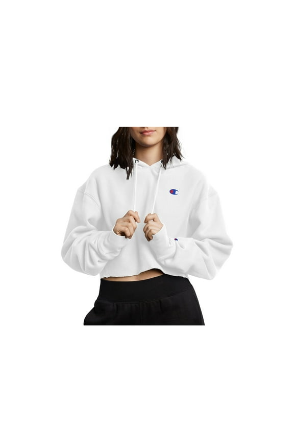 Life® Women's Reverse Weave® Cropped Cut Off Hoodie-Men's Fit-XL