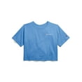 thumbnail image 1 of Champion Life Womens Heritage Crop Tee, L, Blue Jay Heather, 1 of 1