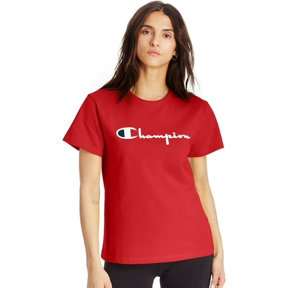 Champion Life Womens Heritage Tee, M, Scarlet