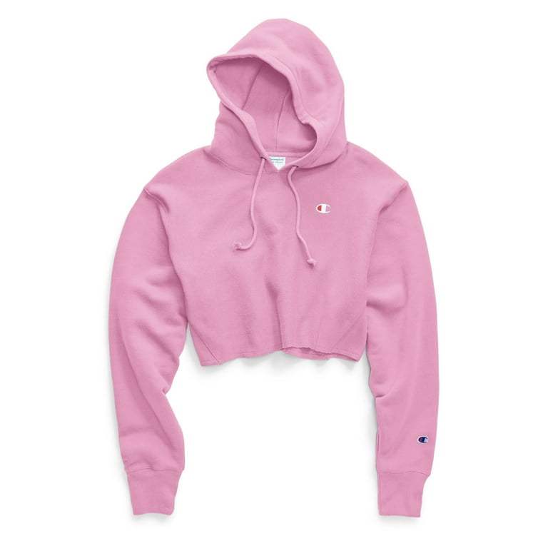 Champion Life Womens Reverse Weave Cropped Cut Off Pullover Hoodie