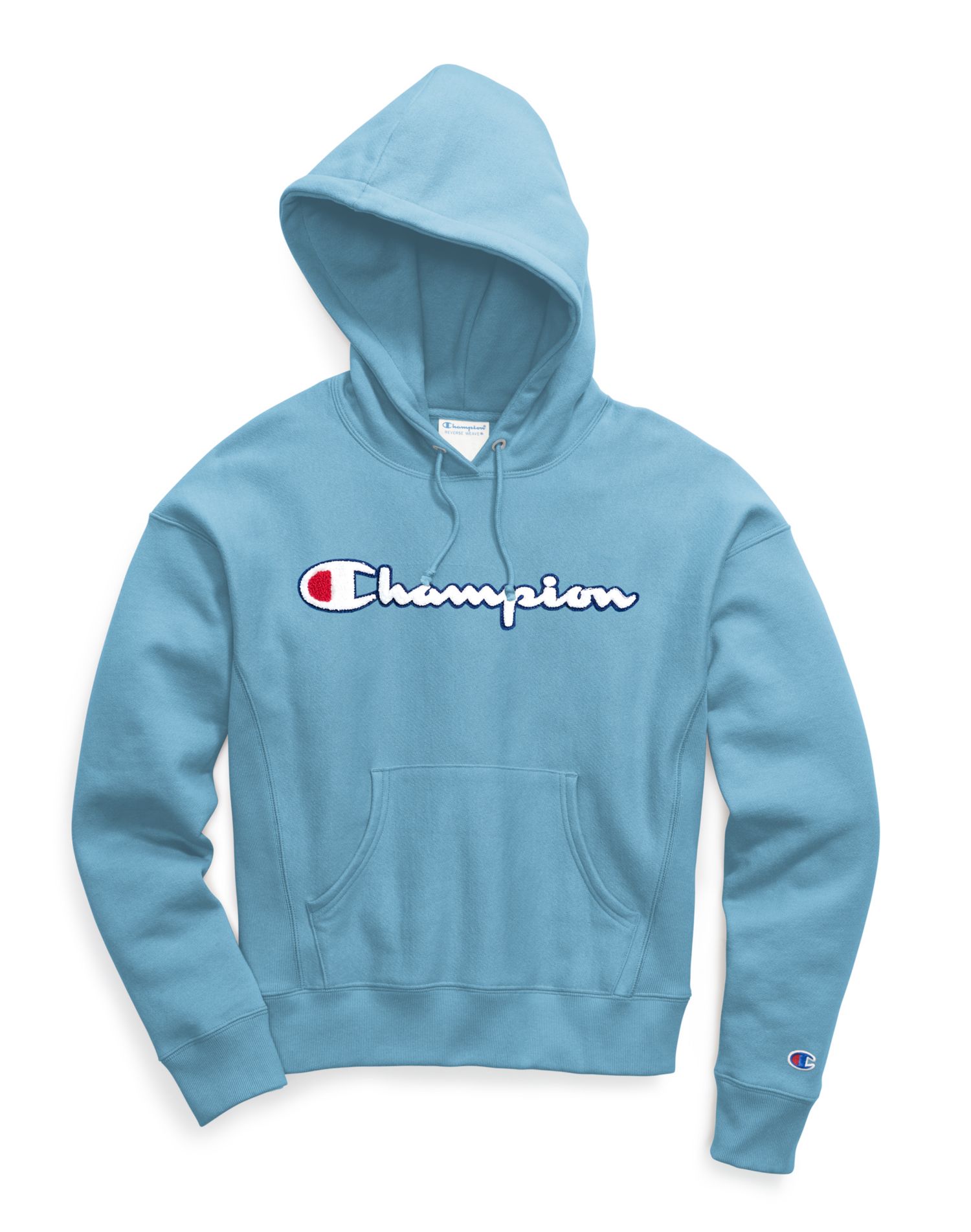 Blue and outlet pink champion sweatshirt