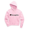 thumbnail image 1 of Champion Life Womens Reverse Weave Pullover Hoodie, S, Script Pink Candy, 1 of 4