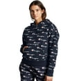thumbnail image 1 of Champion Life Womens Reverse Weave Pullover Hoodie, XS, Script Multi Scale Navy, 1 of 4