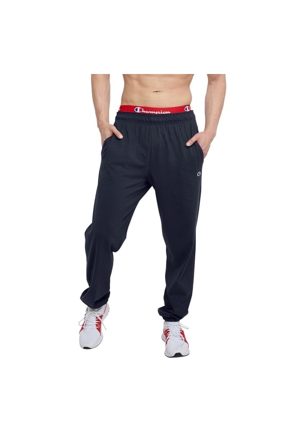 , Lightweight Lounge, Jersey Knit Casual Pants for Men (Reg Tall), Navy C Patch Logo, 3X-Large Big