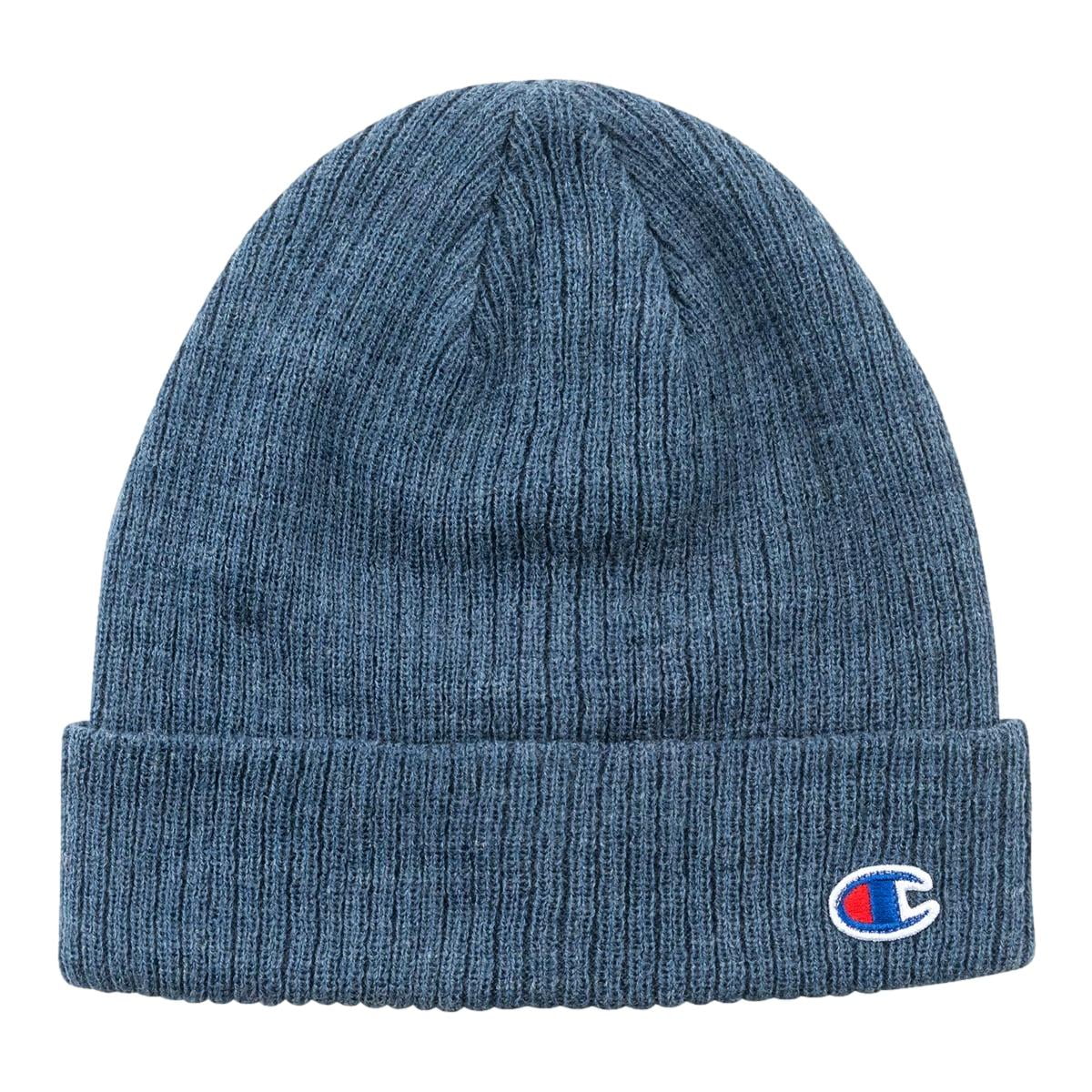 Champion Logo Cuff Beanie Medium Red One Size Medium Blue