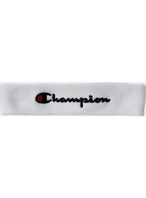 Champion Logo Headband Mens Headband Size Os, Color: White/Navy/Red