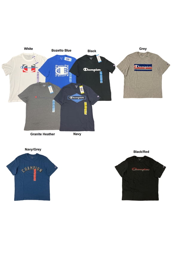 Logo Men's Short Sleeve Authentic Athleticwear Crew Neck T-Shirt (Granite Heather, L)