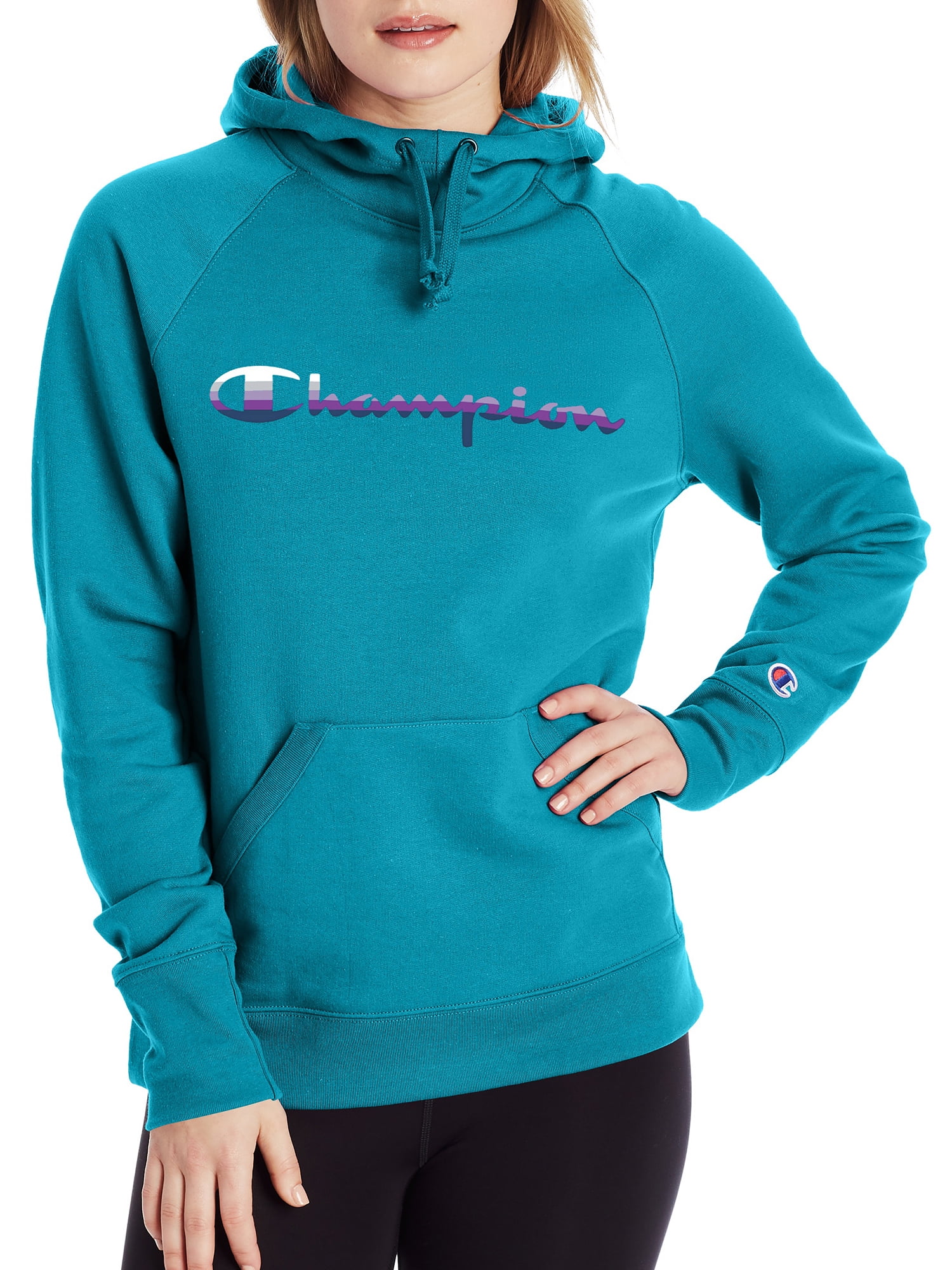 Champion Long Sleeve Graphic Hoodie (Women's) 1 Pack - Walmart.com