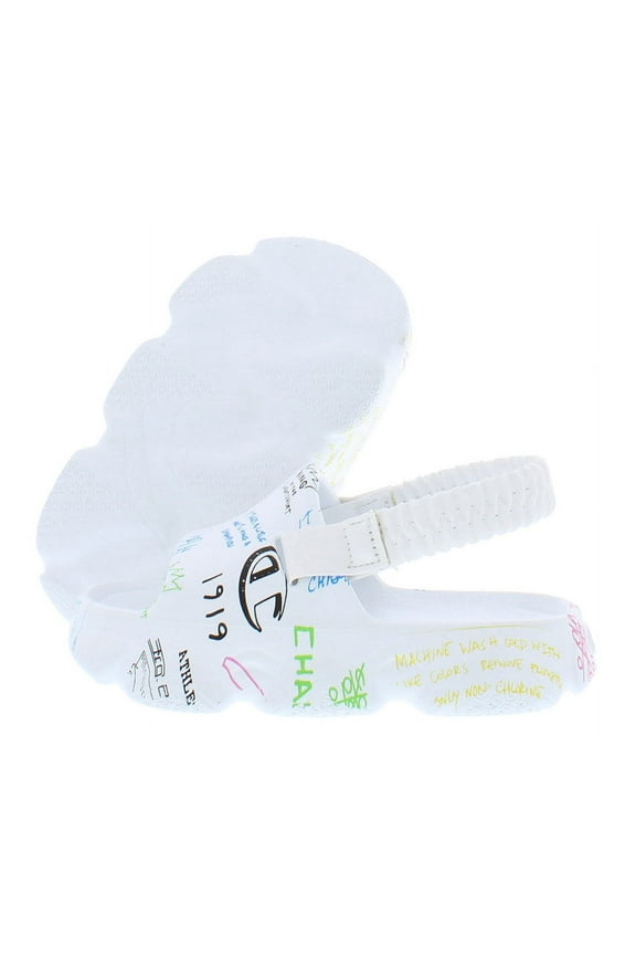 Meloso Squish Doodle Slide Boys Shoes Size 7, Color: White/Multicolored