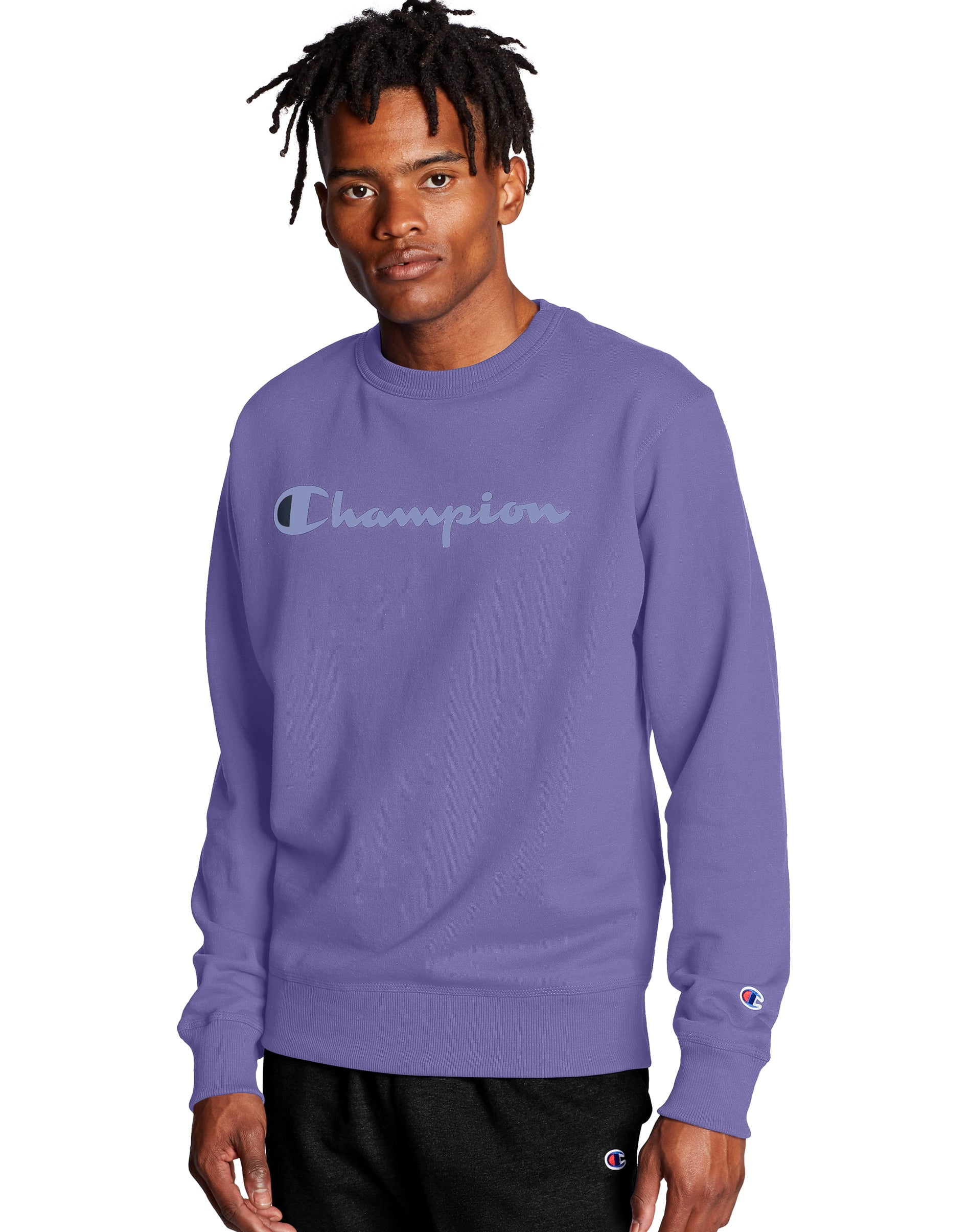 Mens champion crew neck sweatshirts sales