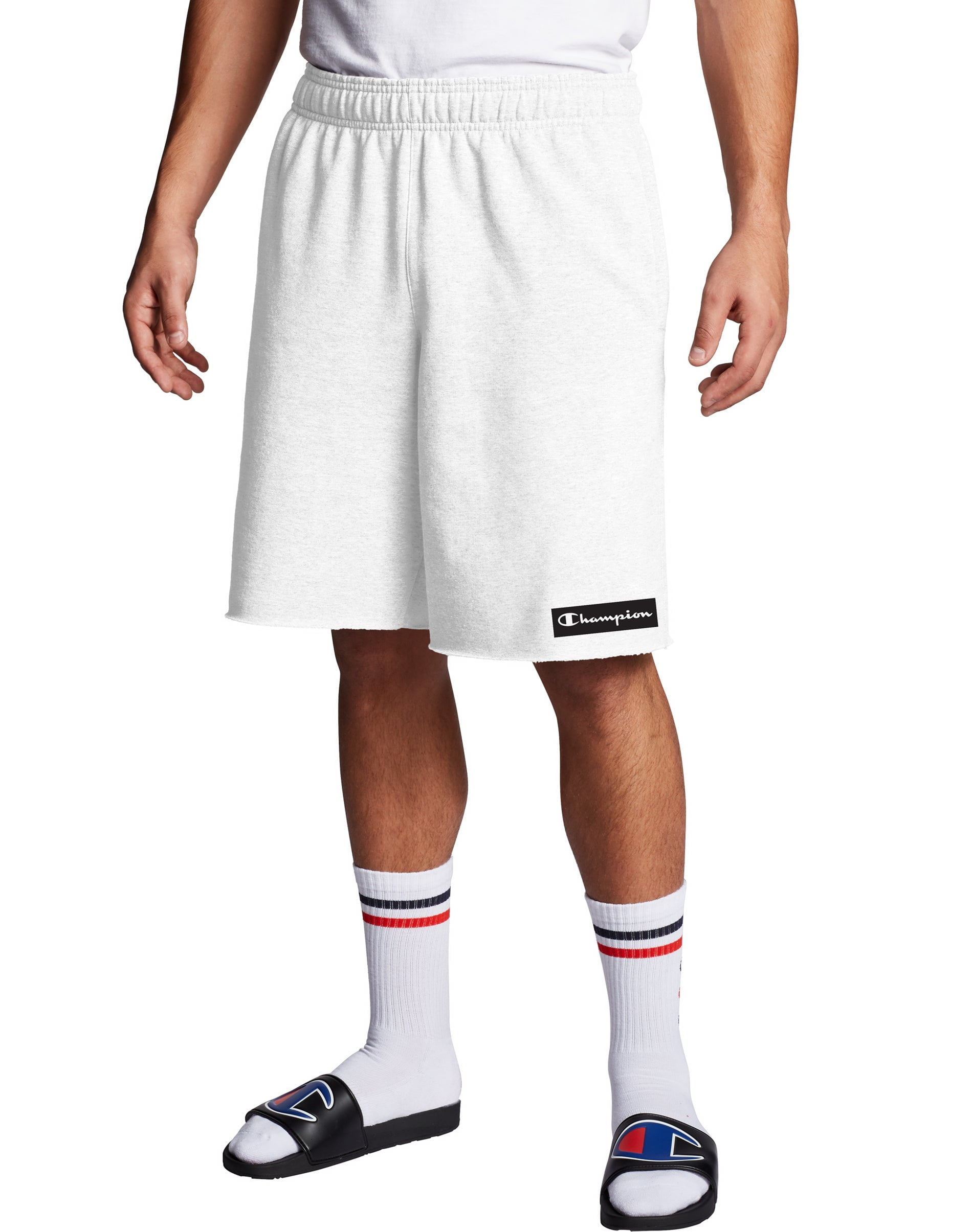 Champion Mens Powerblend Fleece Shorts XL Black Walmart