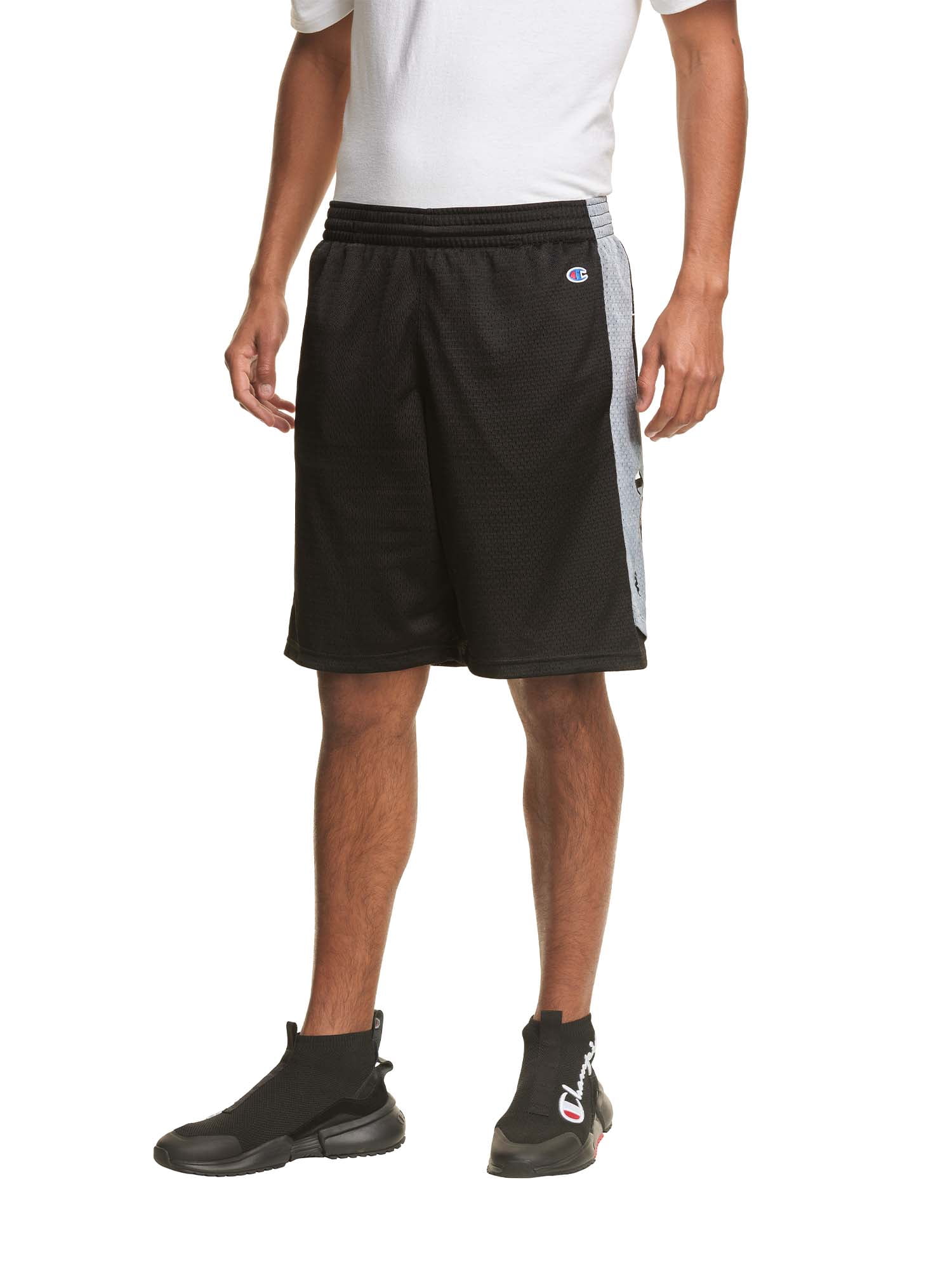 Champion Men's 10" Mesh Basketball Short with Side Script Logo, up to