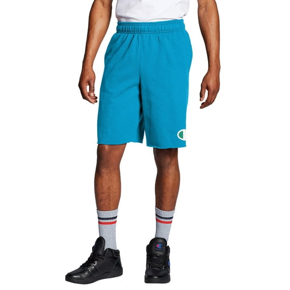 Champion Men's 10" Powerblend Fleece Graphic C Logo Short Sweatshort, up to Size 2XL