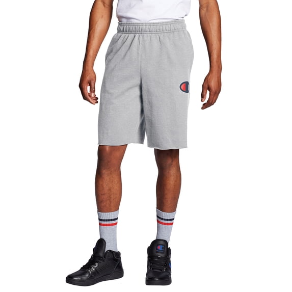 Champion Men's 10" Powerblend Fleece Graphic C Logo Short Sweatshort, up to Size 2XL