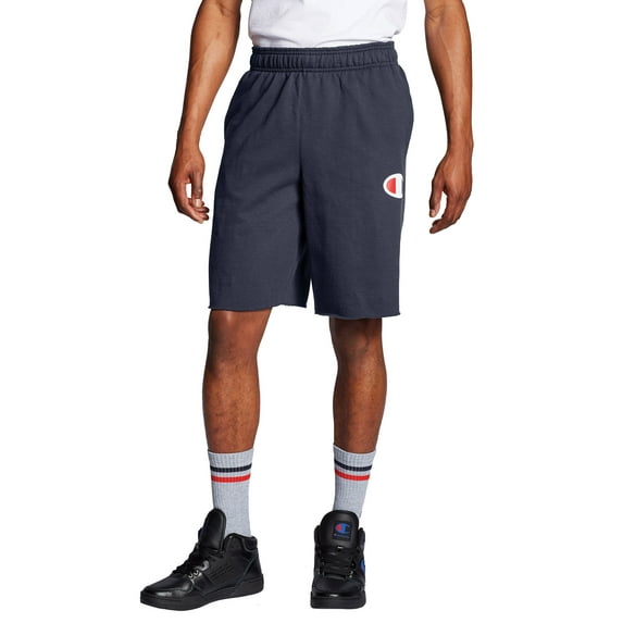 Champion Men's 10" Powerblend Fleece Graphic C Logo Short Sweatshort, up to Size 2XL