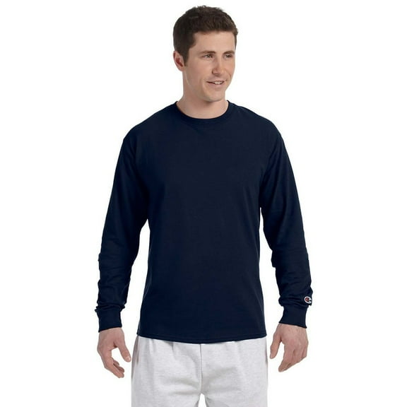 Champion Men's 100 Percent Long Sleeve T-Shirt CC8C