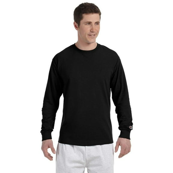 Champion Men's 100 Percent Long Sleeve T-Shirt CC8C