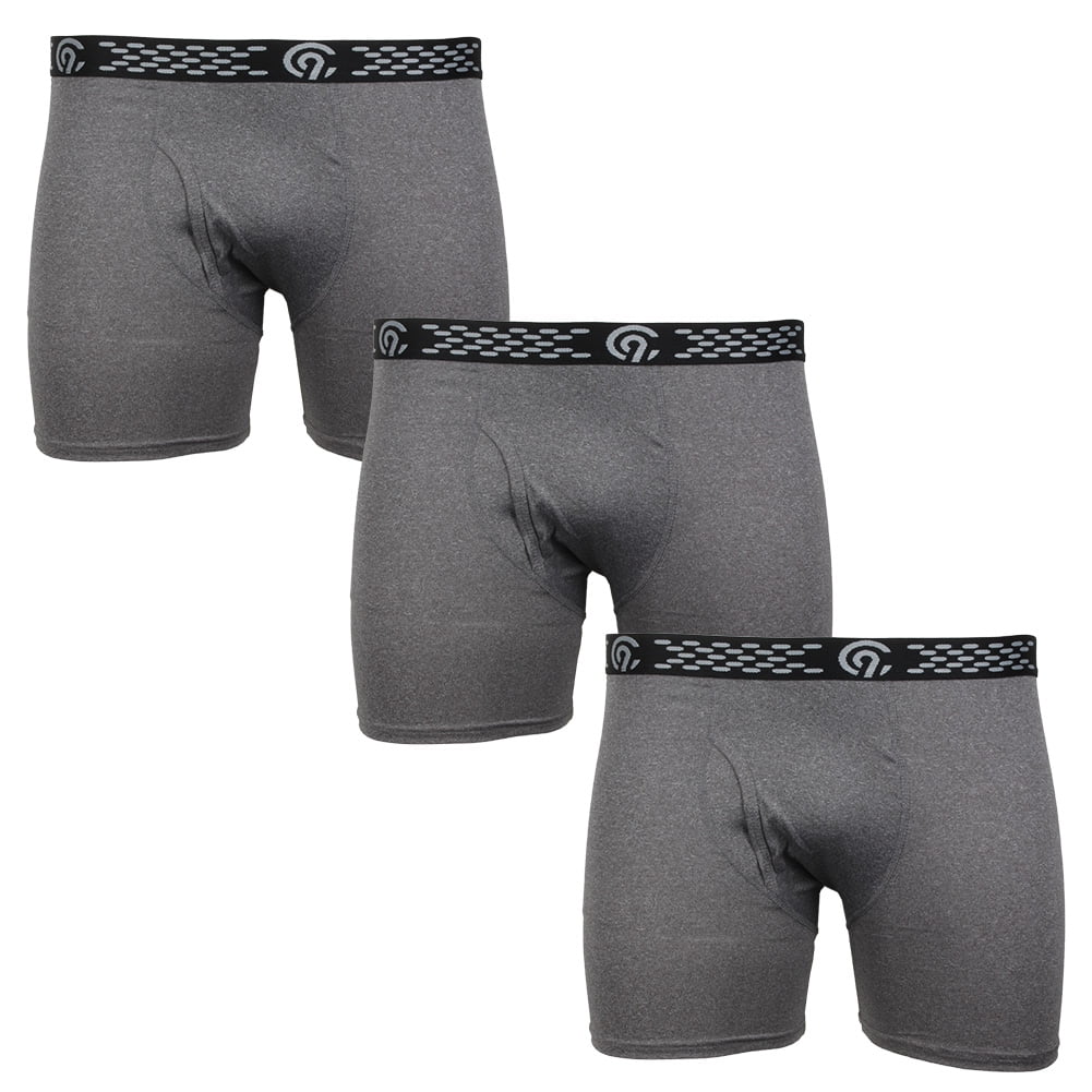 Champion Men's Everyday Fit 5 Pack Boxer Briefs Black/Gray