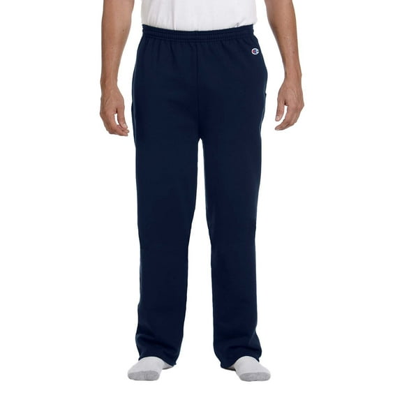 Champion Men's 9 oz Double Dry Eco® Open-Bottom Fleece Pant with Pockets - P800