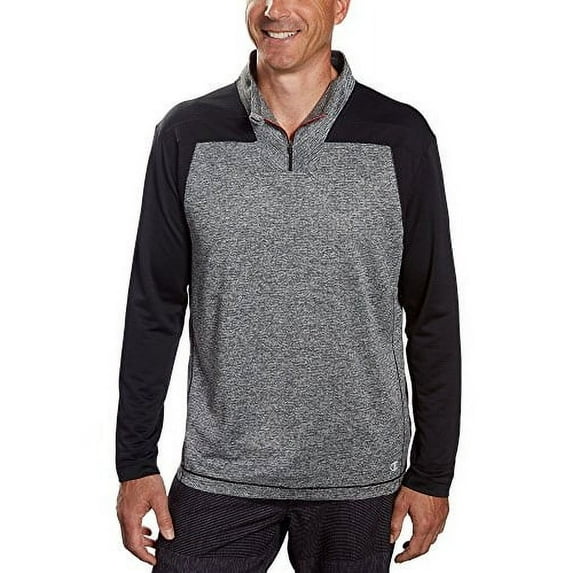 Champion Men's Active 1/4 Zip (X-Large, Grey)