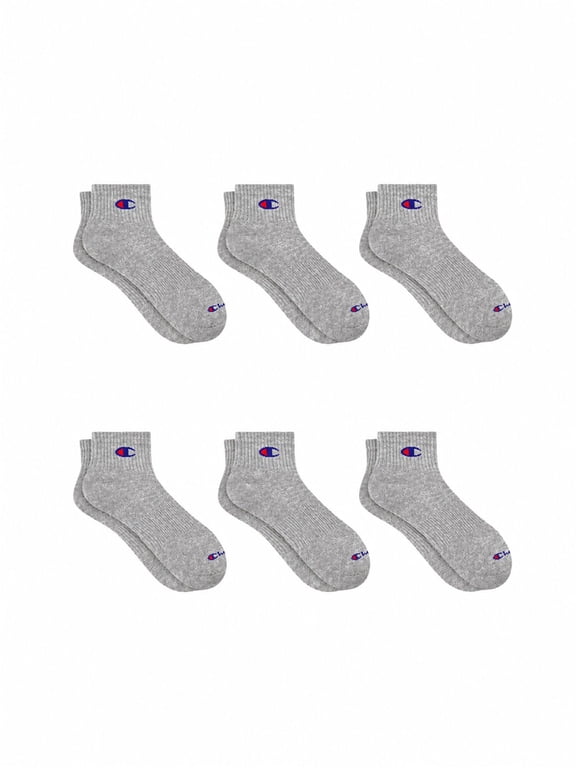Men’s Lightweight Ankle Socks 6 Pack, Moisture-Wicking, Arch Support, Stretch Comfort, Sizes 6–12.5