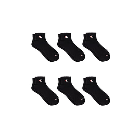 Champion Men’s Lightweight Ankle Socks 6 Pack, Moisture-Wicking, Arch Support, Stretch Comfort, Sizes 6–12.5