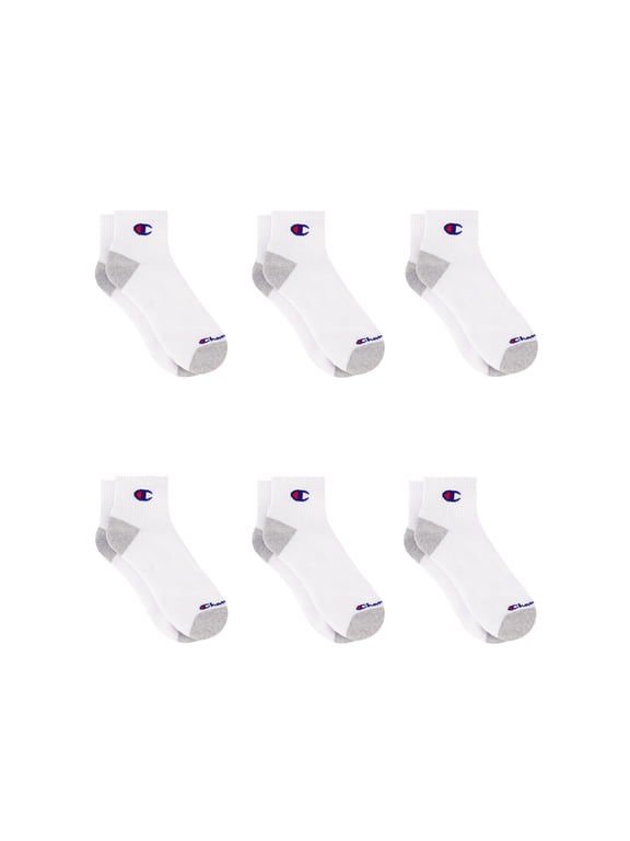 Men’s Ankle Socks 6 Pack – Half Terry Cushion, Moisture-Wicking, Arch Support, Stretch Comfort, Sizes 6–12.5
