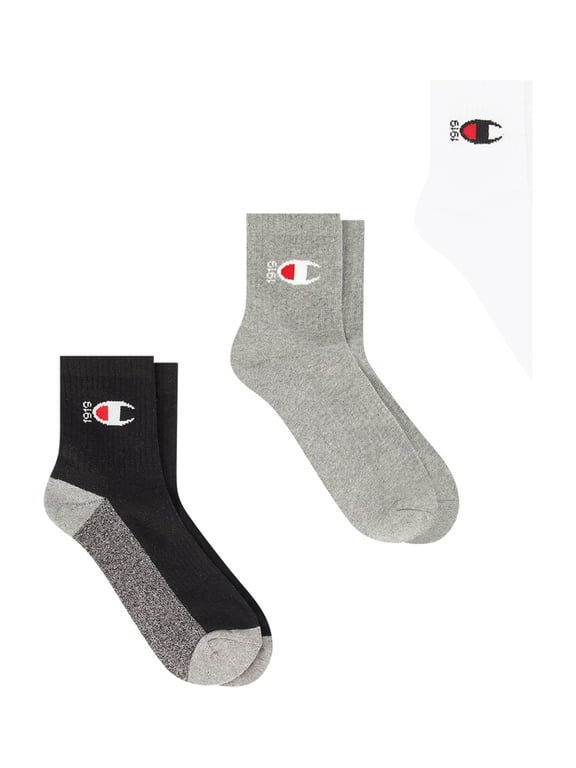 Men’s Ankle Socks 3 Pack – Half Terry Cushion, Moisture-Wicking, Arch Support, Stretch Comfort, Sizes 6–12.5