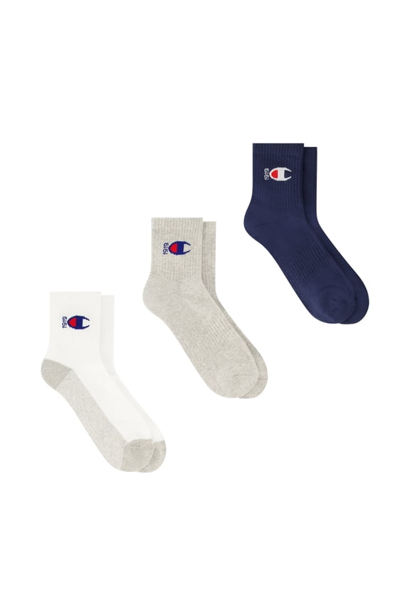 Men’s Ankle Socks 3 Pack – Half Terry Cushion, Moisture-Wicking, Arch Support, Stretch Comfort, Sizes 6–12.5