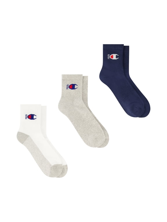 Men’s Ankle Socks 3 Pack – Half Terry Cushion, Moisture-Wicking, Arch Support, Stretch Comfort, Sizes 6–12.5
