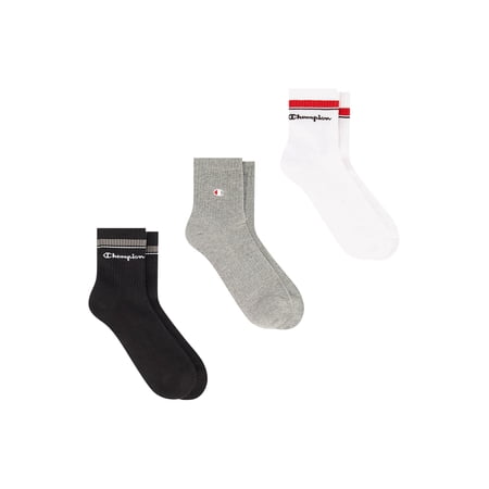 Champion Men’s Ankle Socks 3 Pack – Half Terry Cushion, Moisture-Wicking, Arch Support, Stretch Comfort, Sizes 6–12.5