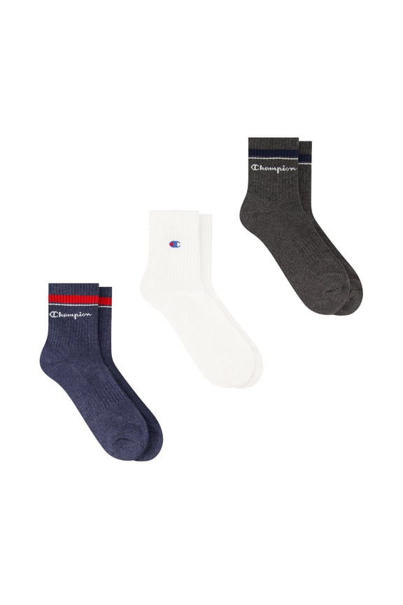 Men’s Ankle Socks 3 Pack – Half Terry Cushion, Moisture-Wicking, Arch Support, Stretch Comfort, Sizes 6–12.5