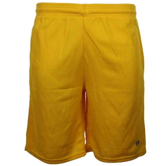 Champion Men's Athletic Mesh Pocket Gym Basketball Shorts 9" Inseam Gold S