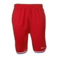 thumbnail image 1 of Champion Men's Athletic Mesh Pocket Striped Gym Basketball Shorts 9" Red L, 1 of 3