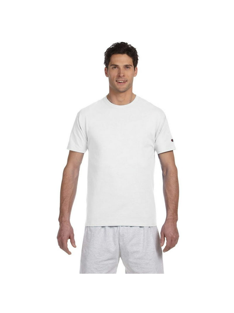 Champion Men's Athletic Wear T425, Short Sleeve, XL, White