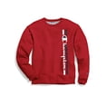 thumbnail image 1 of Champion Men's Athletics Powerblend Fleece Crew, Vertical Logo Team Red Scarlet 2XL, 1 of 5