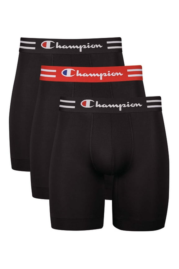 Men's Athletics Tech Performance Long Leg Boxer Brief, 3 Pack